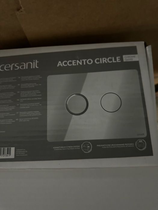 Accento Cersanit przycisk do zestawu podtynkowego chrom nowy