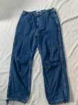 Duże spodnie jeans paracute cargo r.42 Bershka