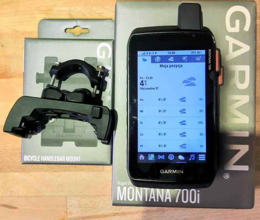 Garmin Montana InReach 700i + uchwyt rowerowy