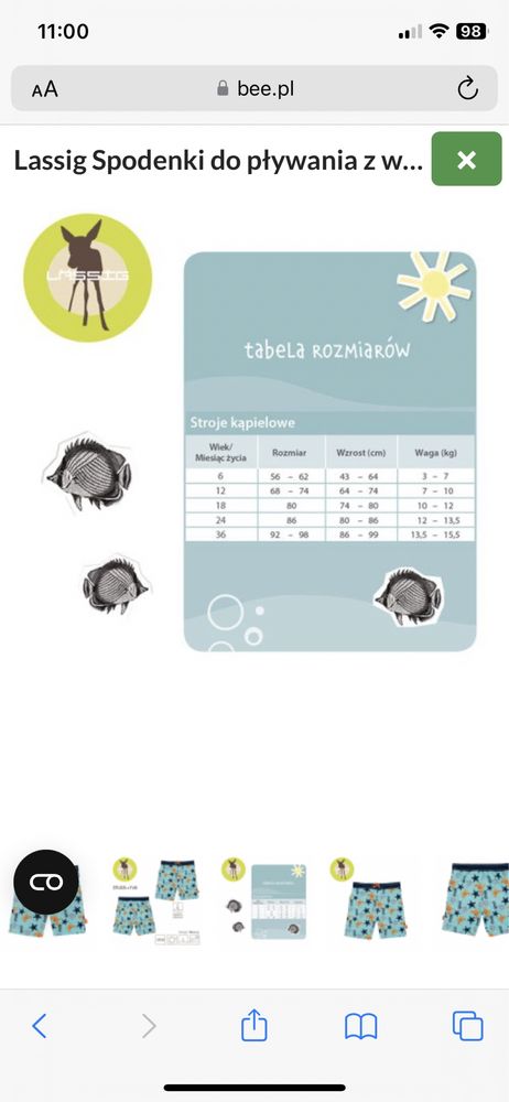 Lassig koszulka kąpielowa uv 2szt