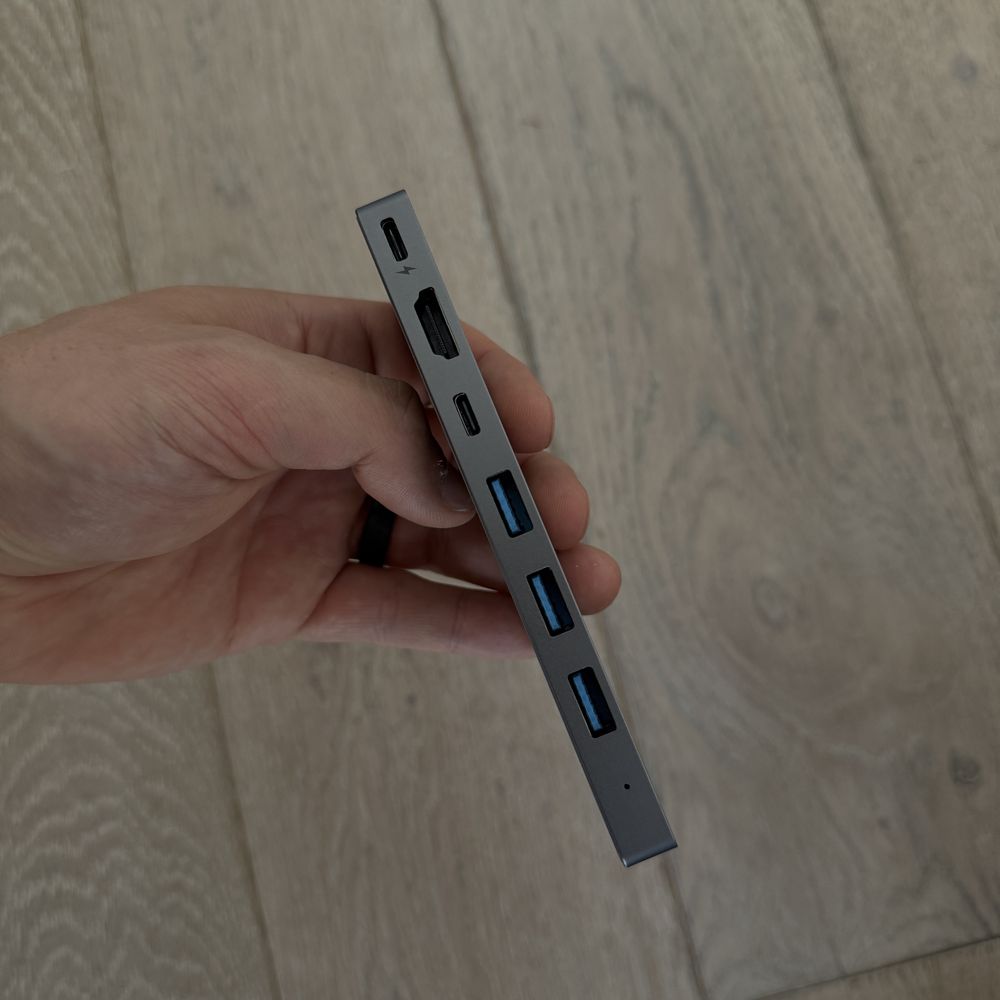 Hub/Dongle USB-C do MacBooka Pro/Air – HDMI, 3×USB, SD, 4K, PD