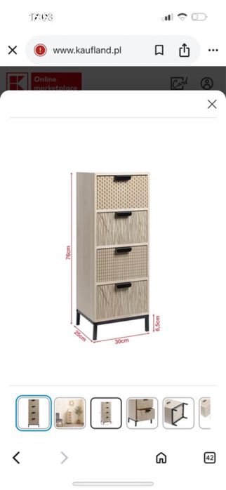 Komoda z szufladami regal z szufladami