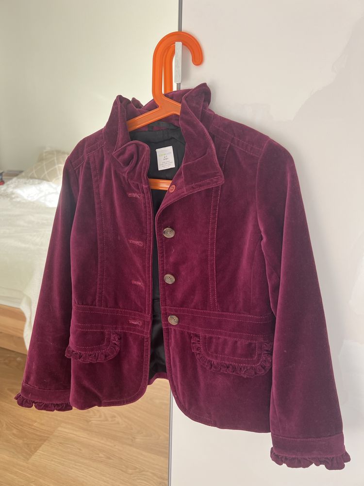 Kurtka aksamit 100%cotton crewcuts 6-7lat