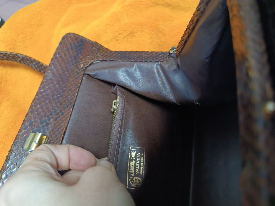 Сумочка кожа питона винтаж