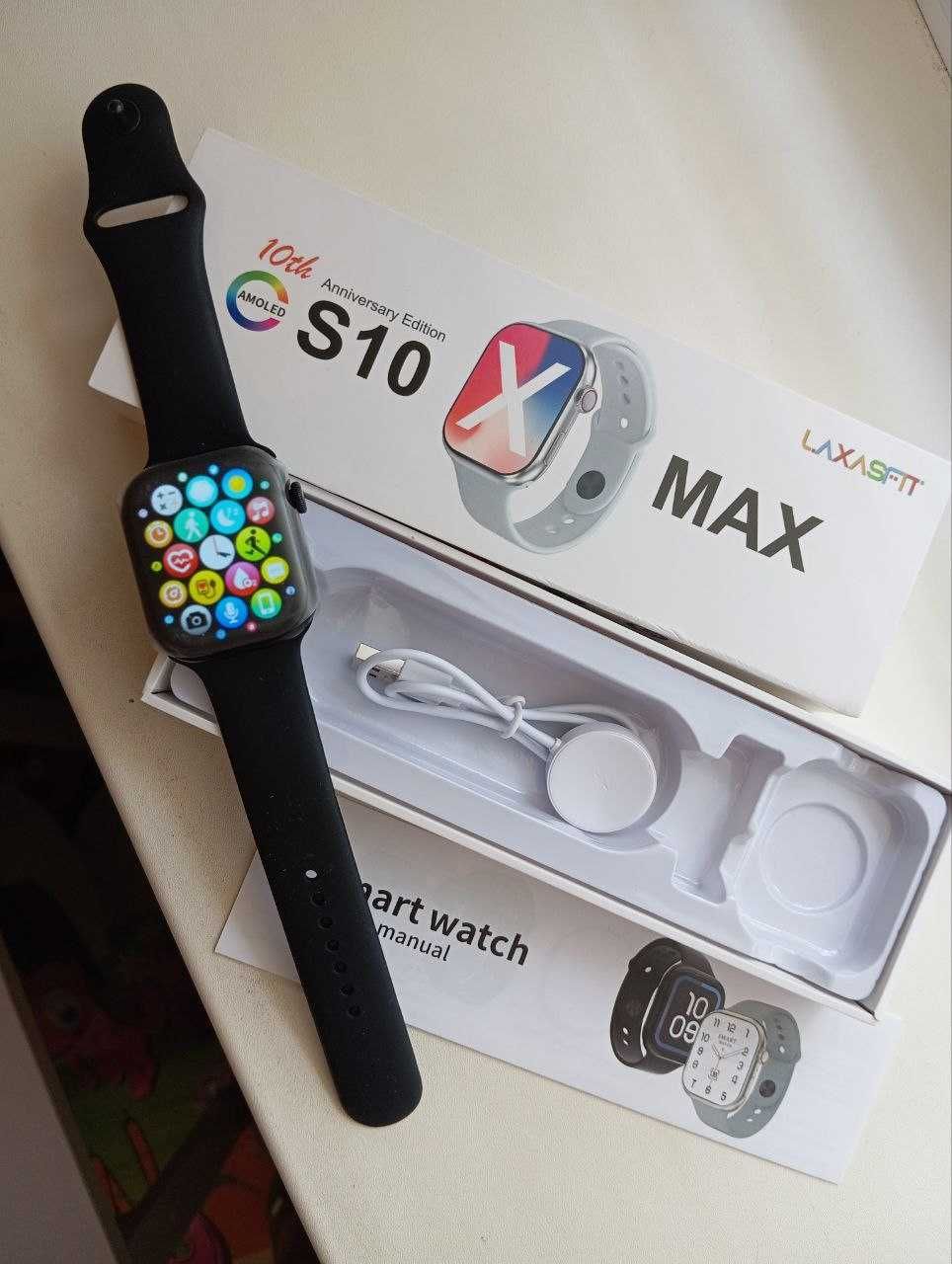 Хит Смарт часы s10 max Черные 2025 г