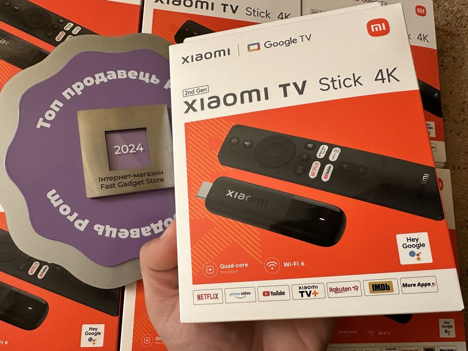 Xiaomi TV Stick 4K (2nd Gen) 2/8 смарт тв сті 4к Android TV