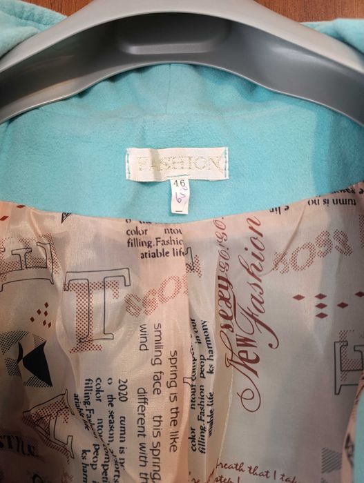 Кашемірове пальто м'ятного кольору 46 р