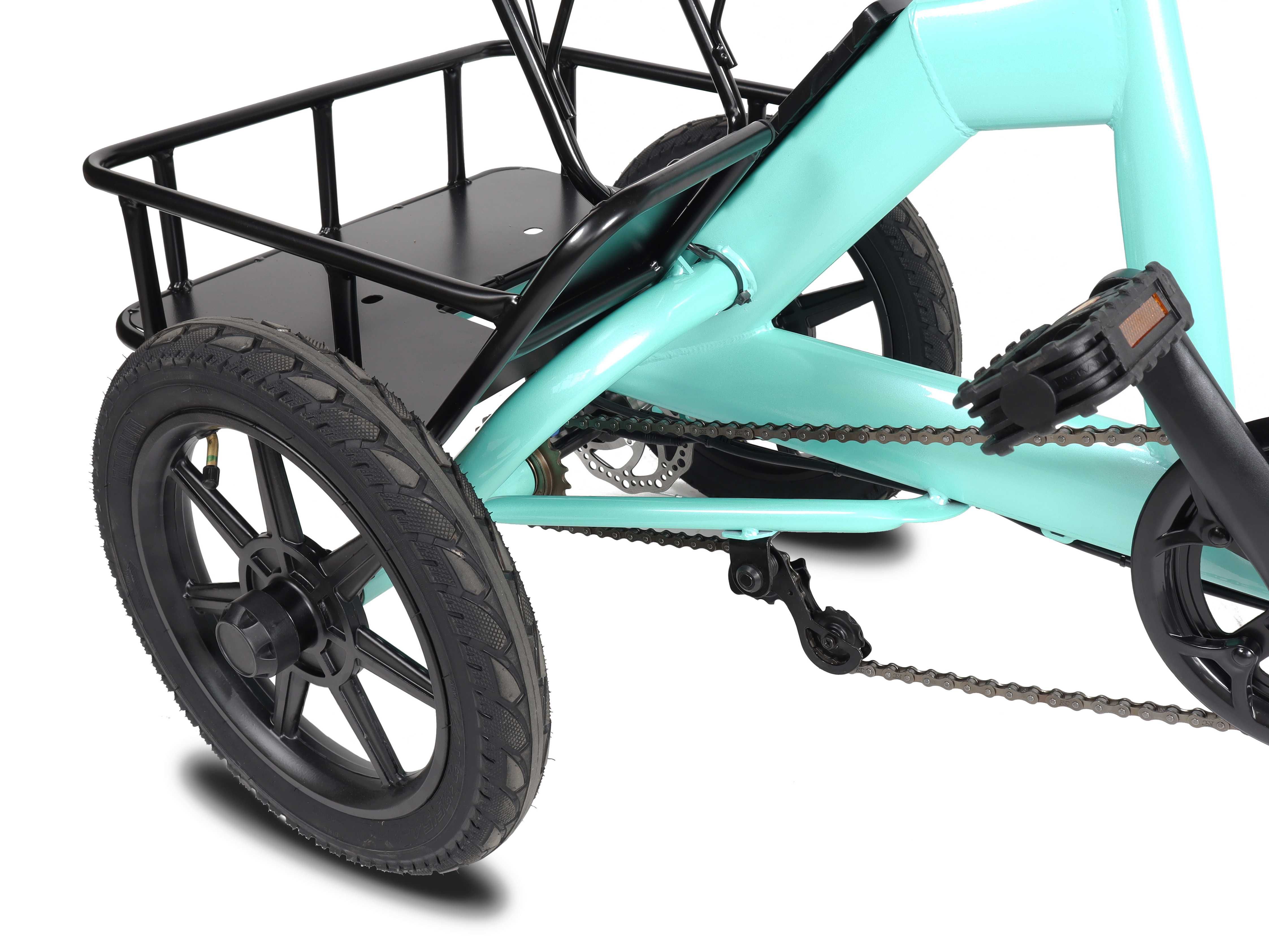 Складний Триколісний електровелосипед VELOMOTOR COMFORT CARGO
