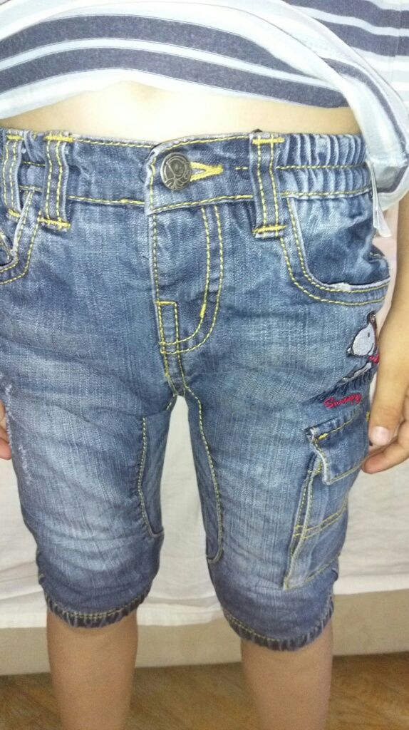 Штаны, бриджи джинсы для мальчика, почти новые