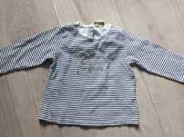Biało czarna bluzka z długim rękawem t-shirt Tape A loeil