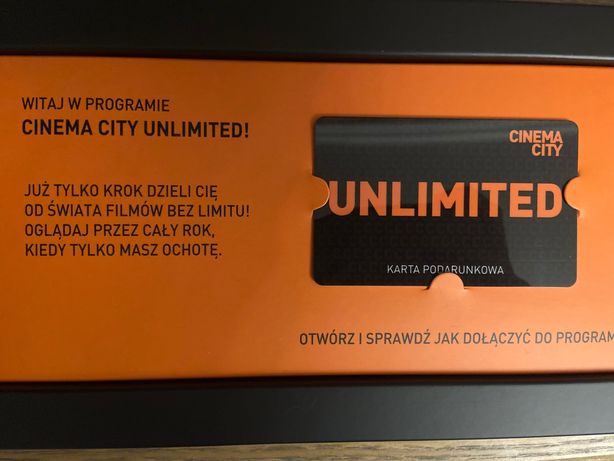Cinema City Unlimited karta na ROK