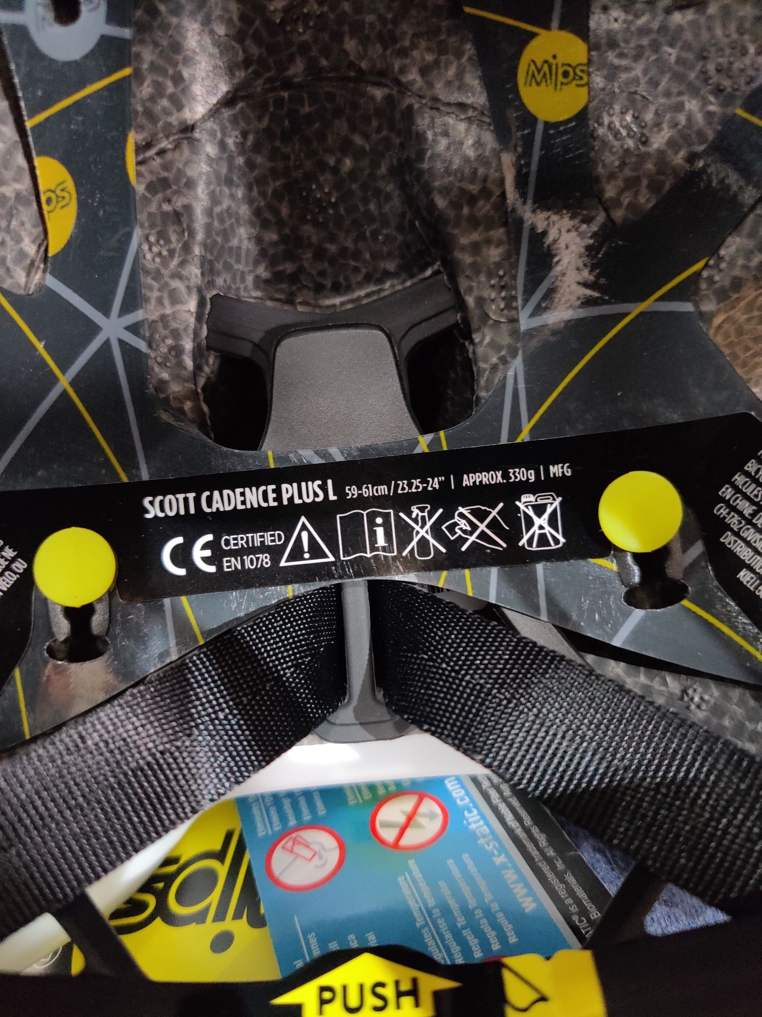 Kask rowerowy Scott Cadence plus aero pokrowiec MIPS L