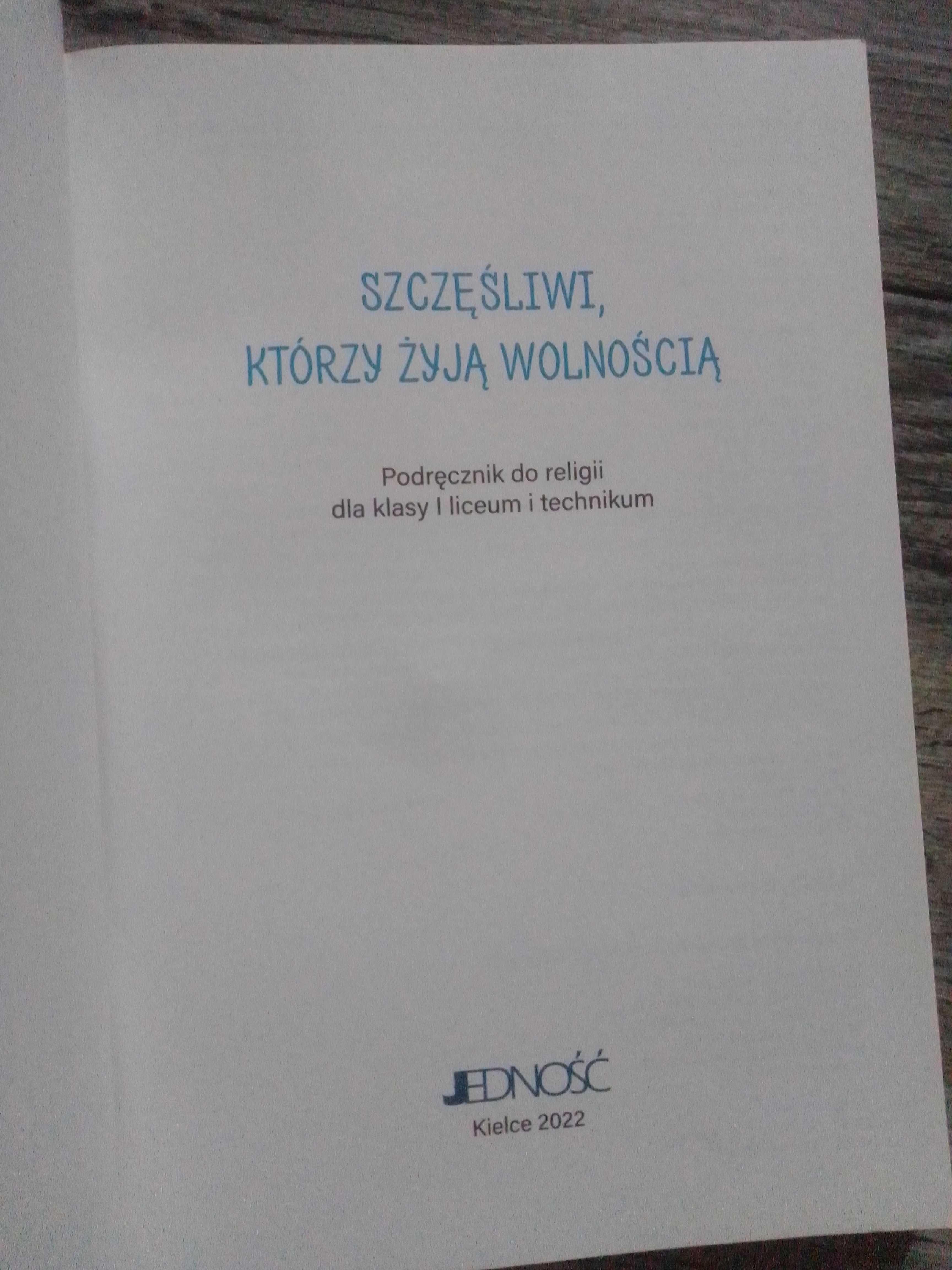 Książka do religii kl.1 liceum -technikum.