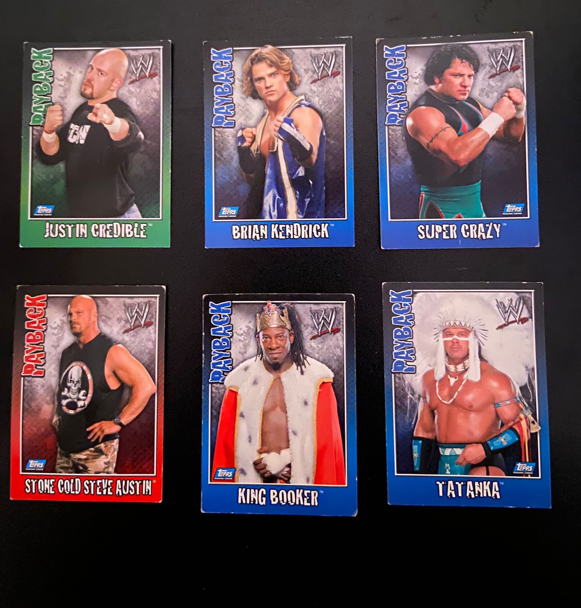 Vendo coleção de cartas WWE Payback (57 cartas)