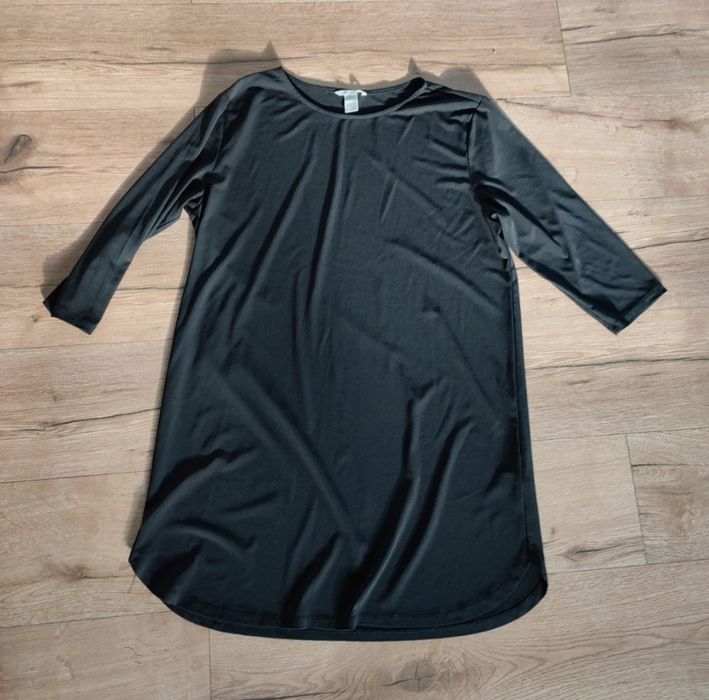 Czarna luźna sukienka h&m oversize m 38