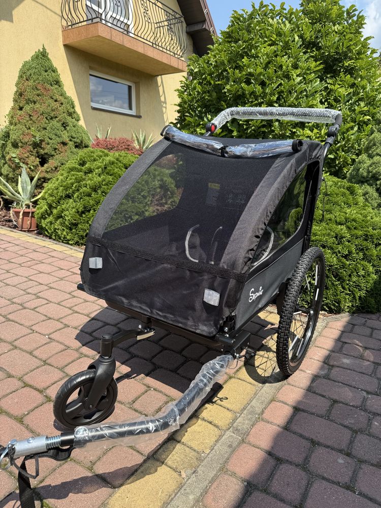 Przyczepka rowerowa wózek 2 w 1 Sepnine nowy