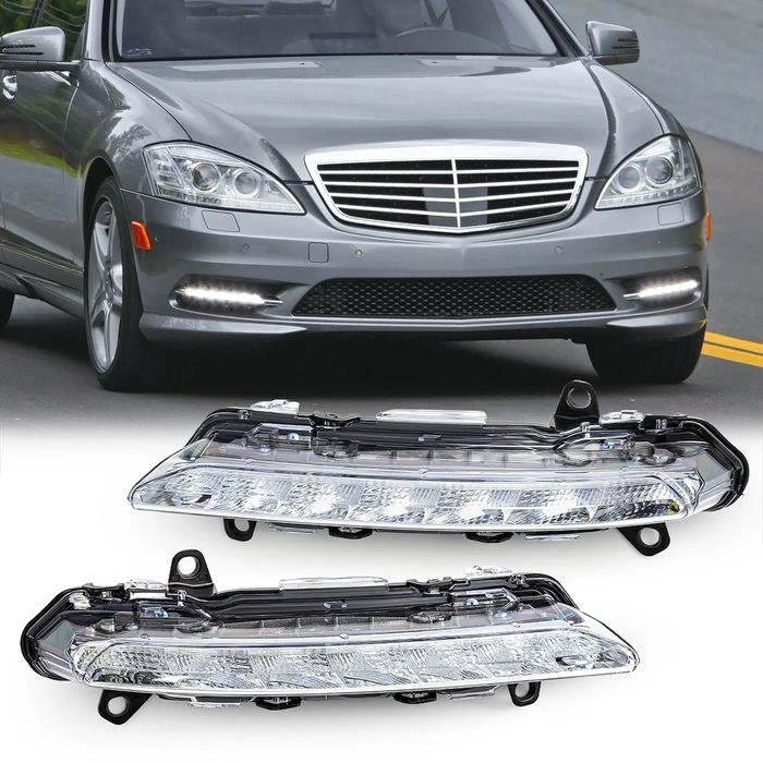 Światła lampy do jazdy dziennej przeciwmgielne LED DRL Mercedes W221 l