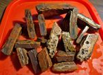 Duży zestaw przeciętych agatów z Polski minerał