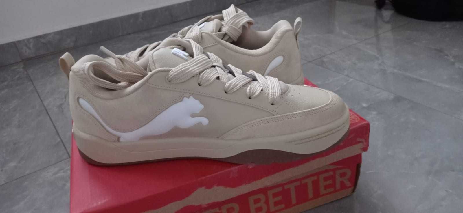Buty męskie Puma Park Lifestyle, beżowe, rozmiar 47, stan bardzo dobry