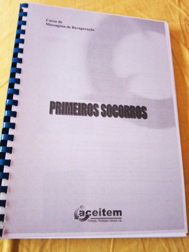 Manual Primeiros Socorros do Curso de Massagista de Recuperação