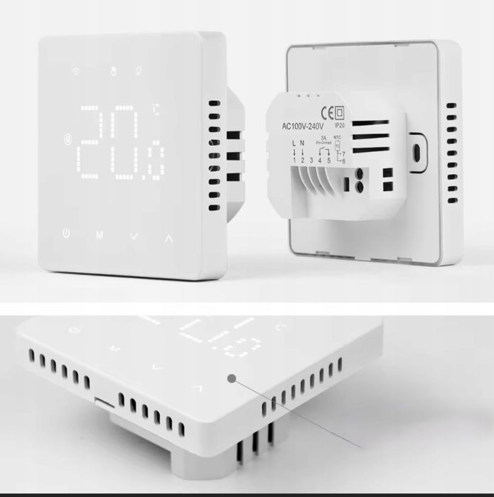 Termostat Beok TGM50-WIFI-WPB, sterowanie kotłem gazowym