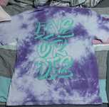 T-shirt tie dye z efektywnym tyłem