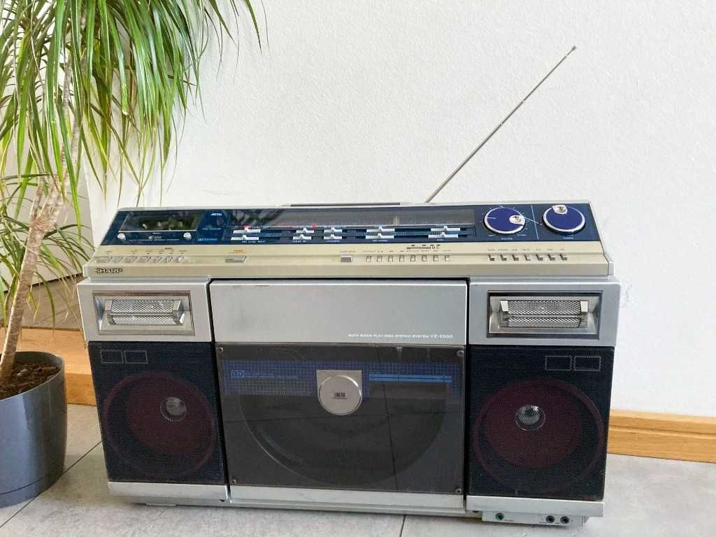 SHARP VZ-2000 boombox LP winyle gra dwie strony gramofon ghettoblaster
