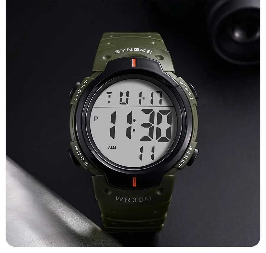Sportowy zegarek męski Synoke elektroniczny militarny cyfrowy stoper