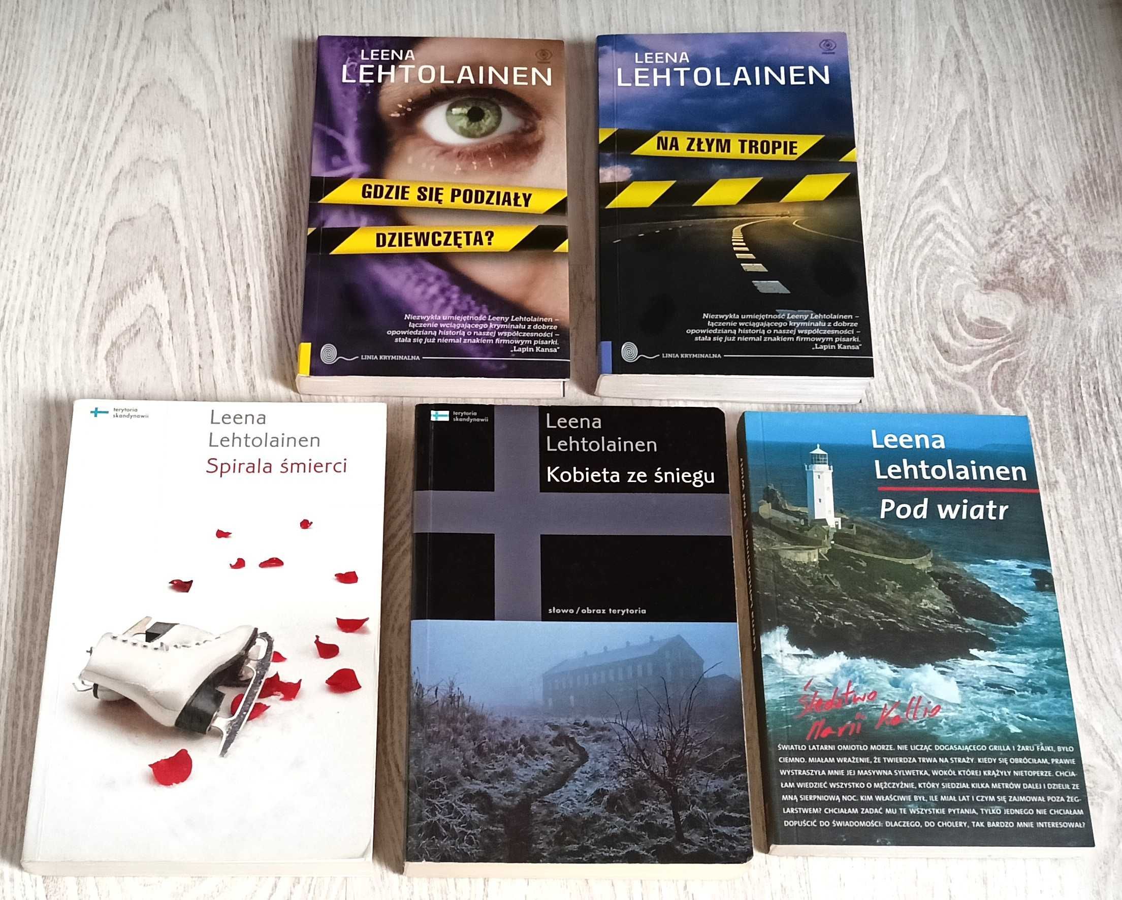 Lehtolainen Pod wiatr Spirala śmierci + Kobieta ze śniegu + Gdzie się