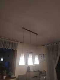 Lampa wisząca nad stół do salonu 3 klosze