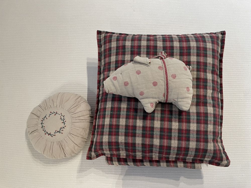 Zara home świąteczny koc + poduszka jak maileg