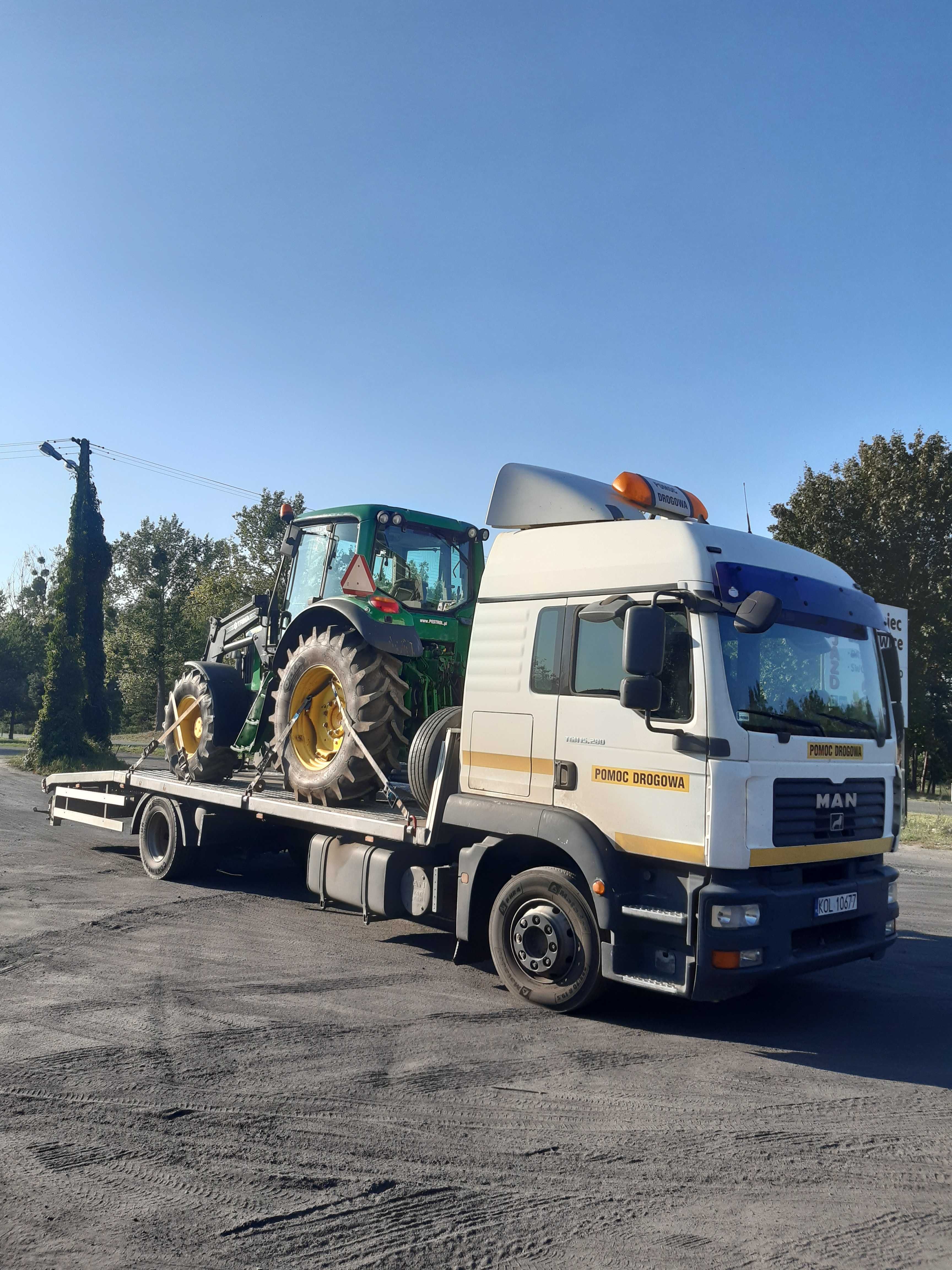 Laweta  9 ton Pomoc drogowa Transport ciągniki, samochody, maszyny