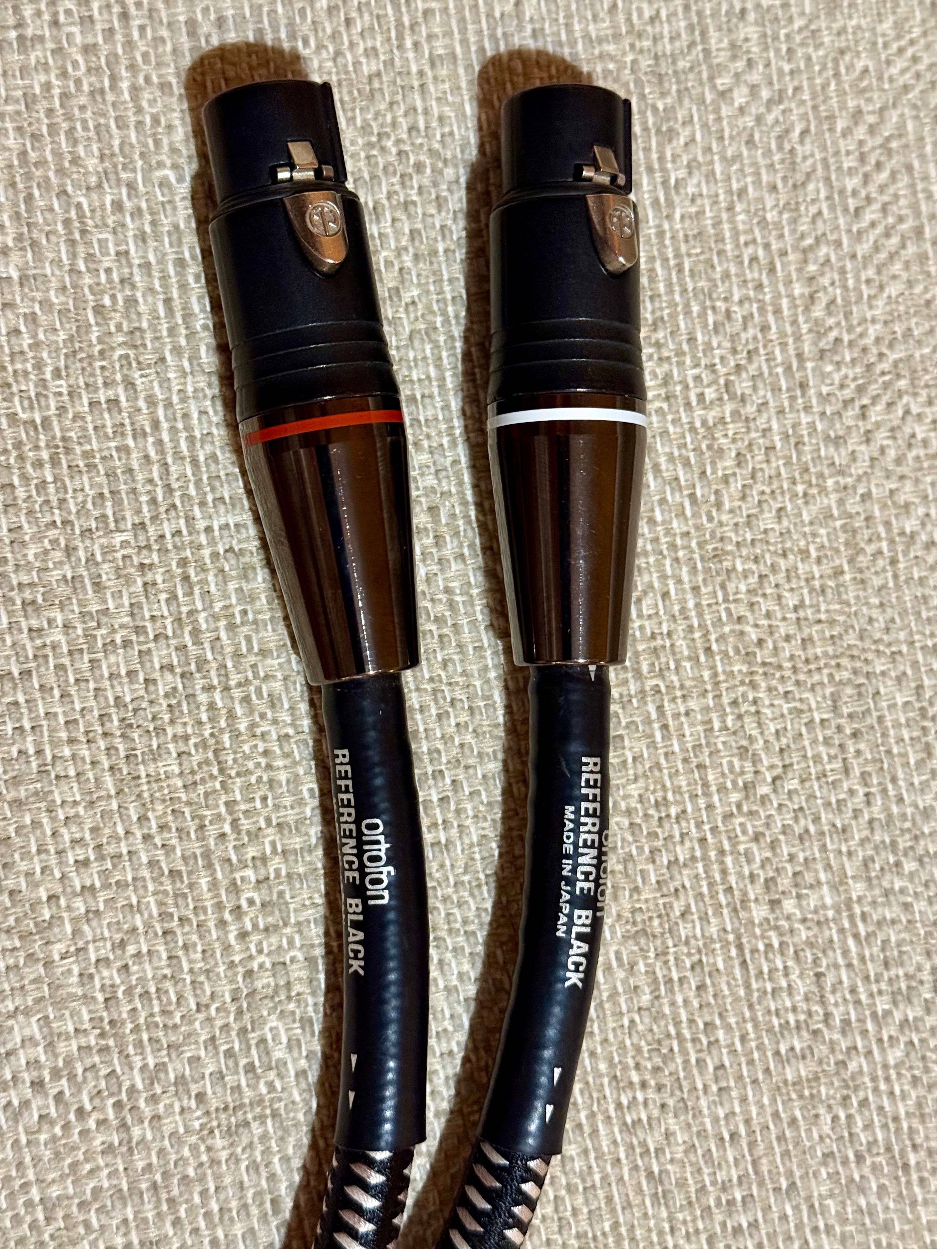 Interkonekt XLR Ortofon Reference Black 1,0 m