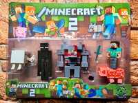 nowy zestaw figurek z popularnej gry craft + akcesoria