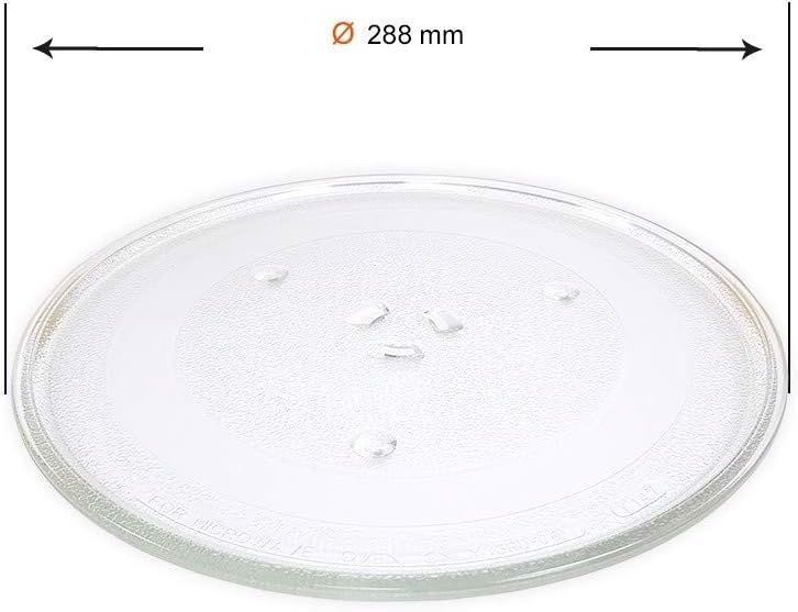 talerz do mikrofali obrotowej szklany 28,8cm