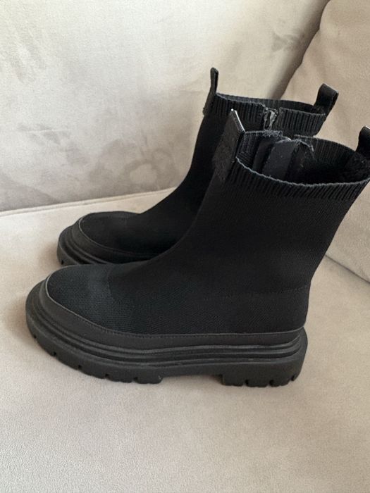 Zara botki 31 czarne kozaki buty