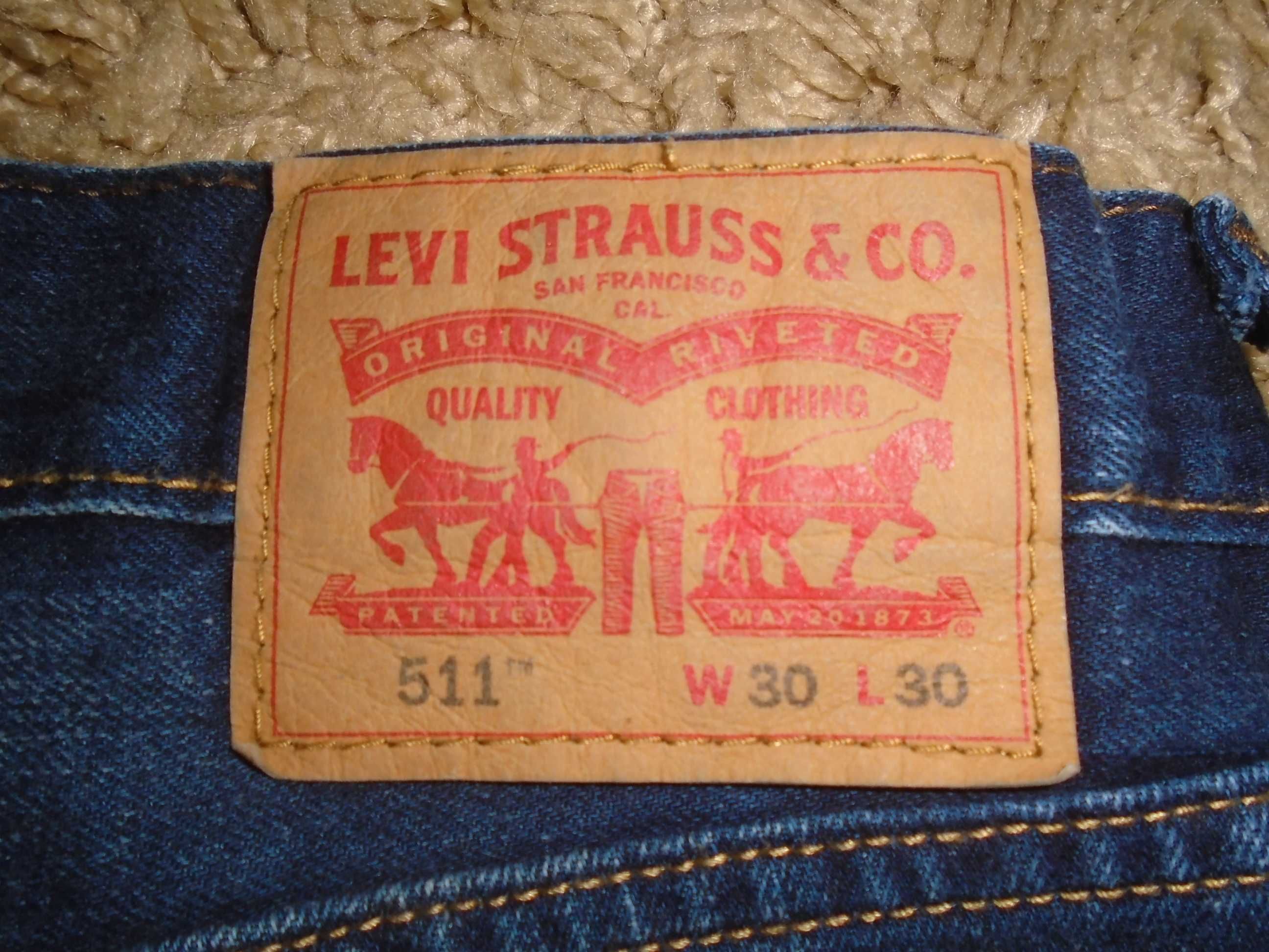 Джинсы Levis 511 USA W30 L30