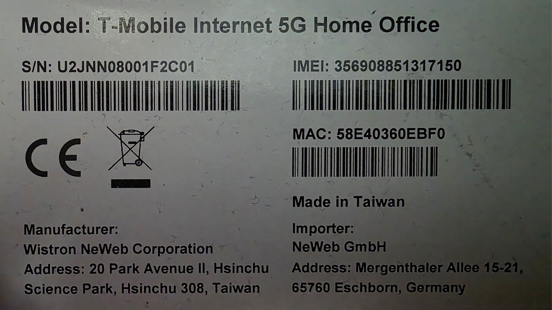 Router i antena T-mobile 5G