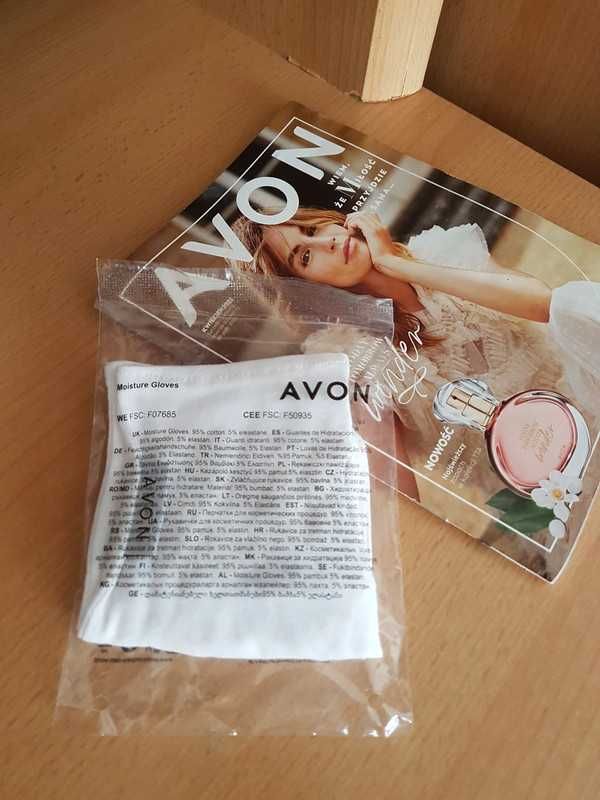 Rękawiczki nawilżające Avon SPA maska, peeling.