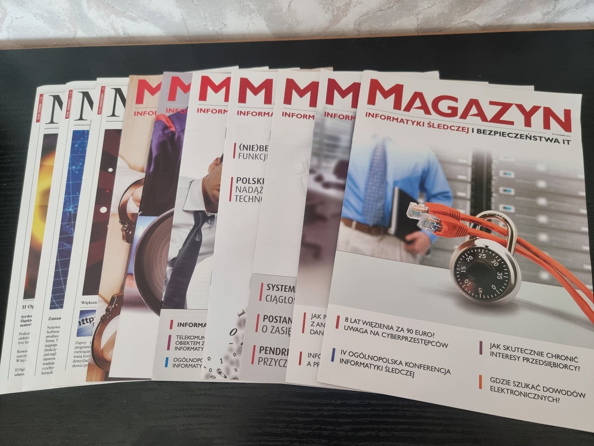 Rzadki zestaw 19 czasopism Magazyn Informatyki Śledczej
