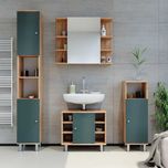Vicco Szafka z lustrem w łazience Dąb 79.6 x 64 cm, Fynn