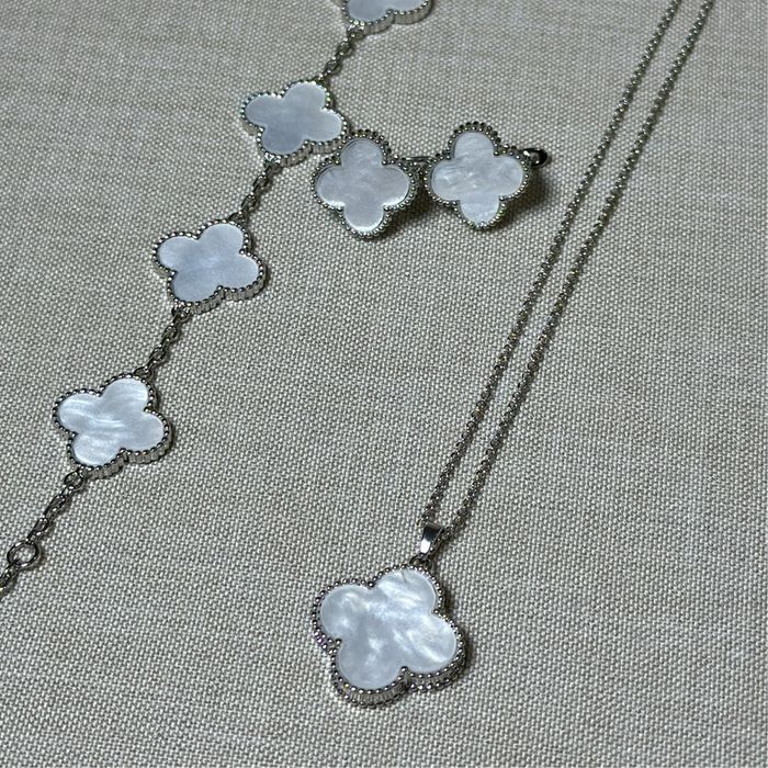 Клевер браслет,сережки,кольє