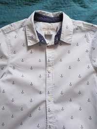 Koszula dla chłopca 128 cm - styl marynarski H&M - elegancka