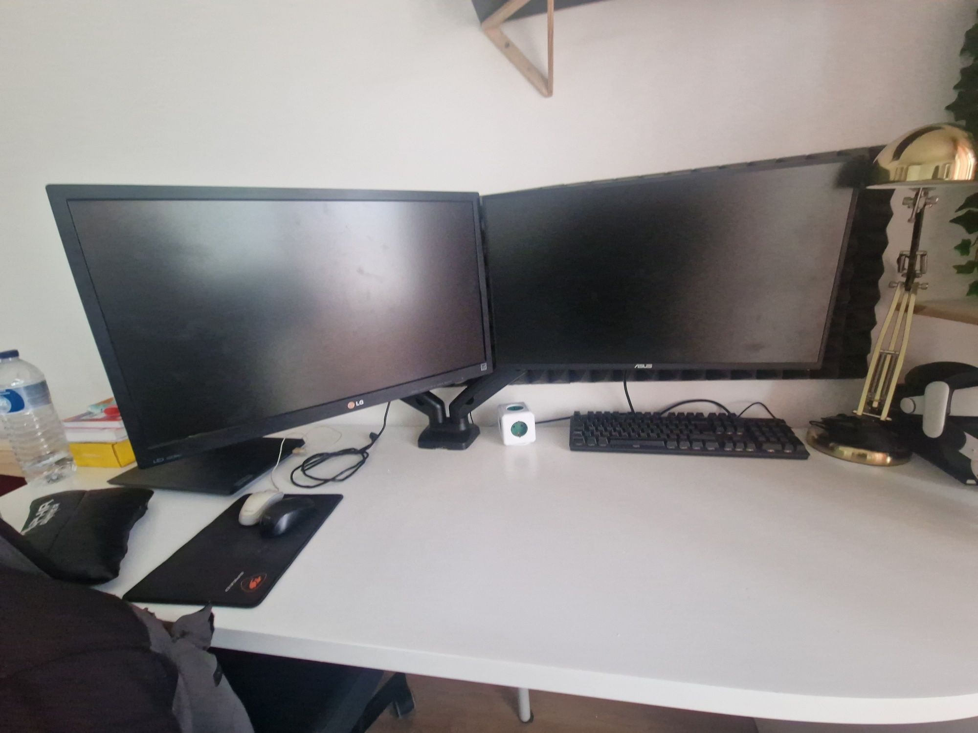 Suporte de monitores duplo 24"" a 27"