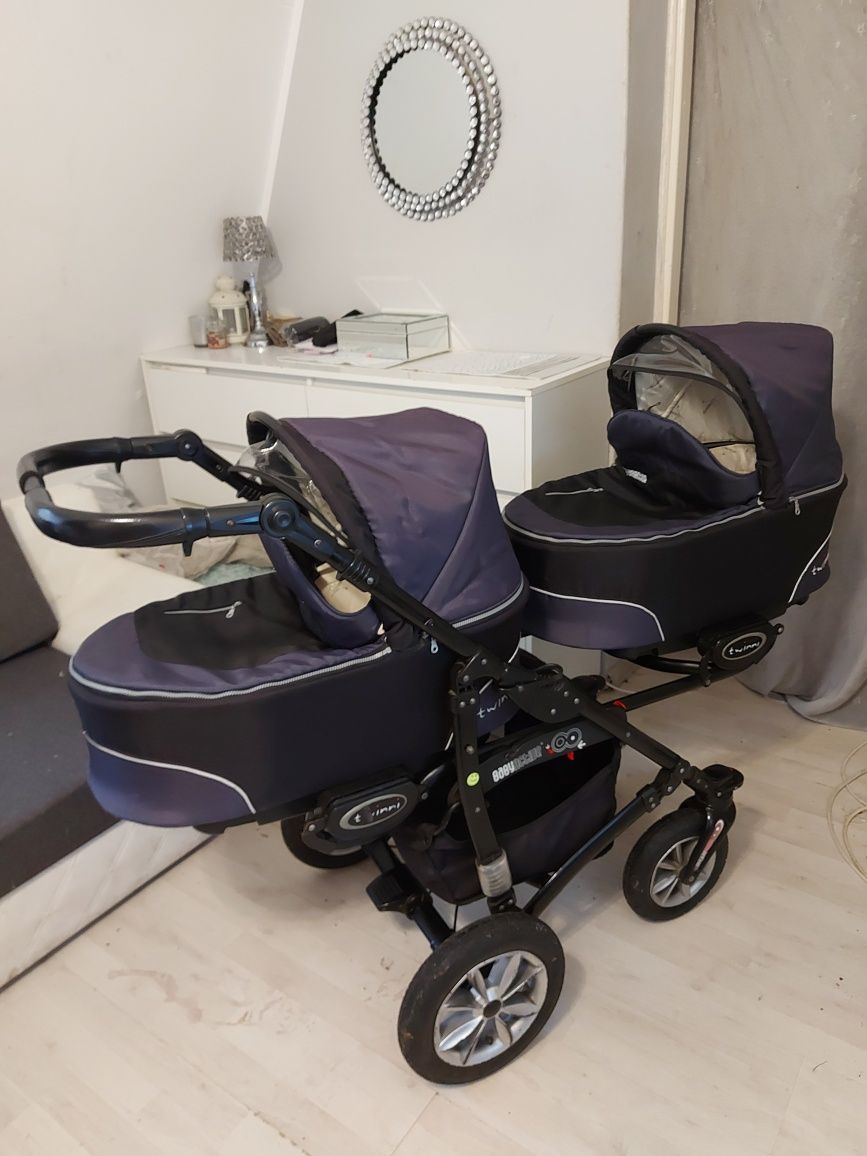 Wozek 3w1 blizniaczy babyactive twinni uniwersalny bliźniaków rok po r