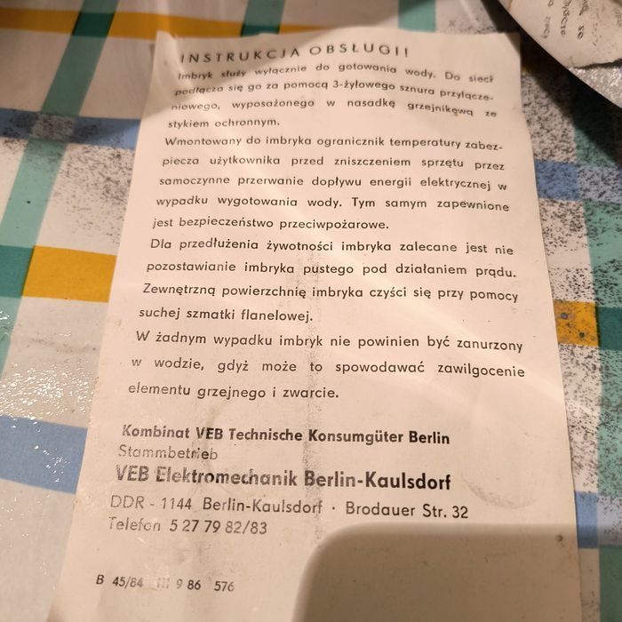 Czajnik z czasów PRL