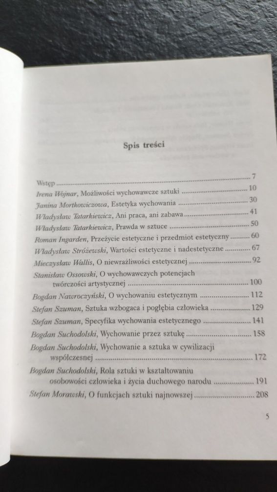 Teoria wychowania estetycznego, Red. Irena Wojnar,1997r