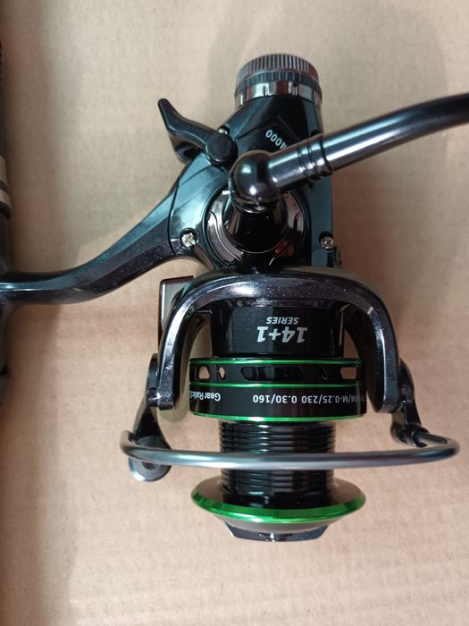 Wędka teleskopowa 3m z kołowrotkiem z wolnym biegiem nowa