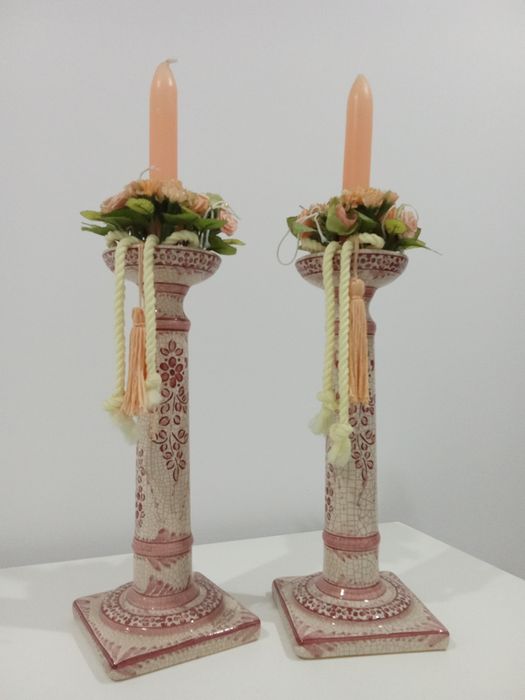 Peças de decoração pintadas á mão