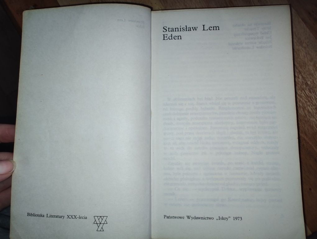 Stanisław Lem ,,Eden"